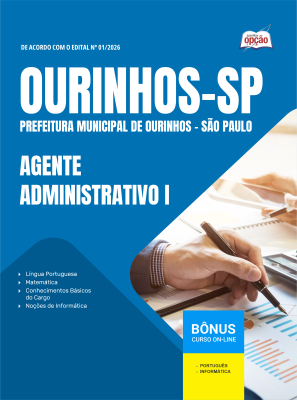 Apostila Prefeitura de Ourinhos - SP 2026 - Agente Administrativo I