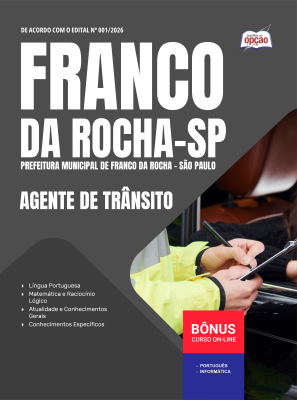 Apostila Prefeitura de Franco da Rocha - SP 2026 - Agente de Trânsito