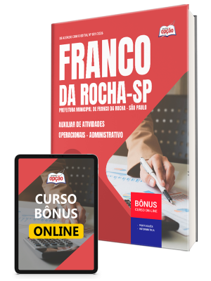 Apostila Prefeitura de Franco da Rocha - SP 2026 - Auxiliar de Atividades Operacionais - Administrativo