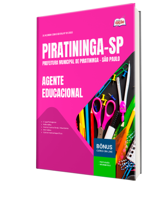 Apostila Prefeitura de Piratininga - SP 2026 - Agente Educacional
