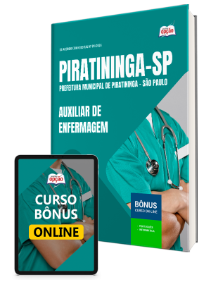 Apostila Prefeitura de Piratininga - SP 2026 - Auxiliar de Enfermagem