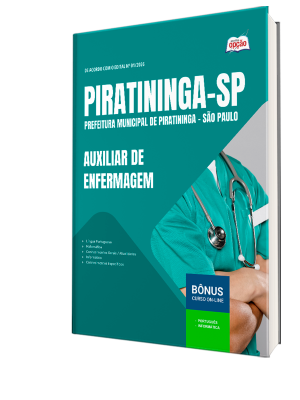 Apostila Prefeitura de Piratininga - SP 2026 - Auxiliar de Enfermagem