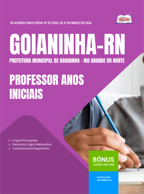 Apostila Prefeitura de Goianinha-RN 2026 - Professor Anos Iniciais