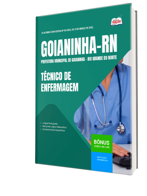 Apostila Prefeitura de Goianinha-RN 2026 - Técnico de Enfermagem