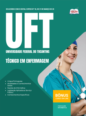 Apostila UFT em PDF 2026 - Técnico em Enfermagem
