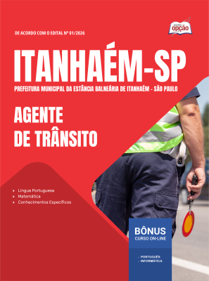 Apostila Prefeitura de Itanhaém - SP 2026 - Agente de Trânsito
