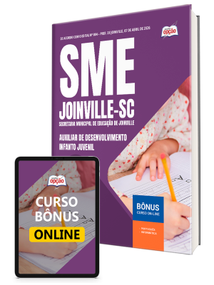 Apostila SME Joinville-SC 2026 - Auxiliar de Desenvolvimento - Infanto Juvenil