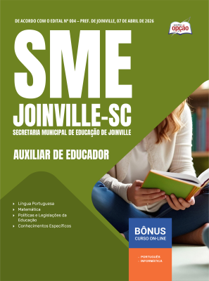 Apostila SME Joinville-SC 2026 - Auxiliar de Educador