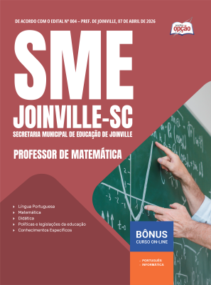Apostila SME Joinville-SC 2026 - Professor de Matemática