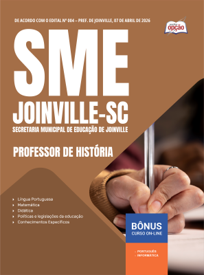 Apostila SME Joinville-SC 2026 - Professor de História