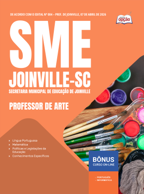 Apostila SME Joinville-SC 2026 - Professor de Arte