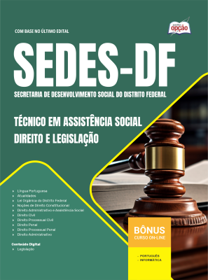Apostila SEDES-DF 2026 - Especialista em Assistência Social - Direito e Legislação
