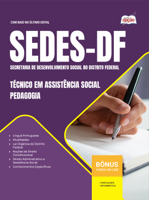 Apostila SEDES-DF 2026 - Especialista em Assistência Social - Pedagogia
