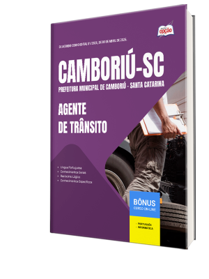 Apostila Prefeitura de Camboriú - SC 2026 - Agente de Trânsito