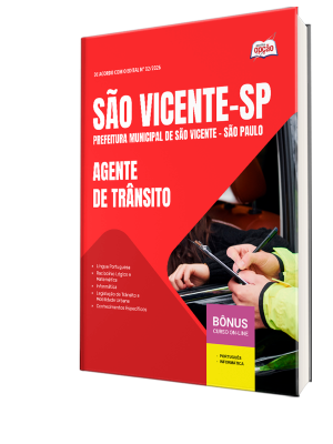 Apostila Prefeitura de São Vicente - SP 2026 - Agente de Trânsito