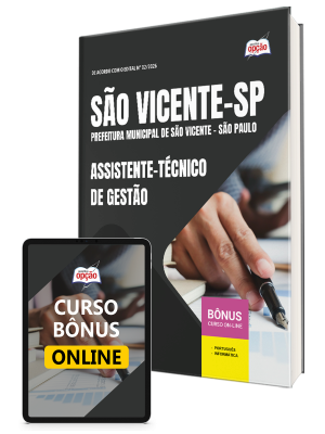 Apostila Prefeitura de São Vicente - SP 2026 - Assistente-Técnico de Gestão