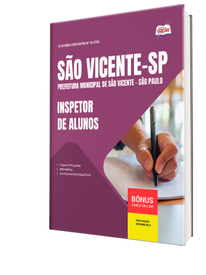 Apostila Prefeitura de São Vicente - SP 2026 - Inspetor de Alunos