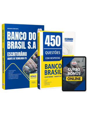 Combo Banco do Brasil  2026 - Escriturário - Agente de Tecnologia (TI)