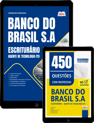 Combo Banco do Brasil  2026 - Escriturário - Agente de Tecnologia (TI)