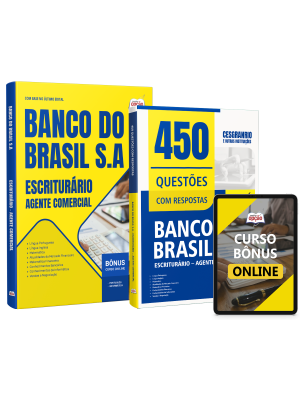 Combo Banco do Brasil 2026 - Escriturário - Agente Comercial