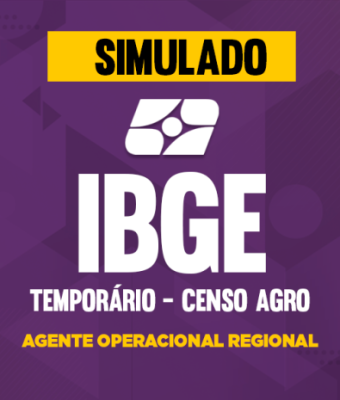 Simulado - IBGE - Temporário 2026 - Censo Agro - Agente Operacional Regional