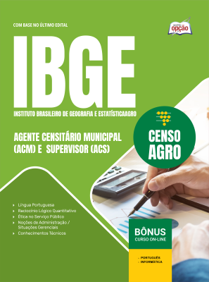Apostila IBGE Temporário 2026 - Agente Censitário Municipal (ACM) e Supervisor (ACS)