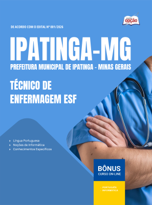 Apostila Prefeitura de Ipatinga - MG 2026 - Técnico de Enfermagem ESF
