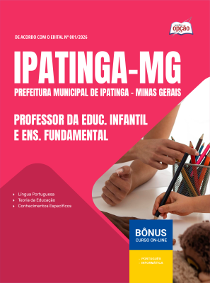 Apostila Prefeitura de Ipatinga - MG 2026 - Professor da Educação Infantil e Ensino Fundamental