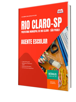 Apostila Prefeitura de Rio Claro - SP 2026 - Agente Escolar