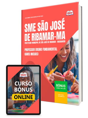 Apostila Prefeitura de São José de Ribamar-MA 2026 - Professor Ensino Fundamental Anos Iniciais