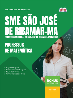 Apostila Prefeitura de São José de Ribamar-MA 2026 - Professor Ensino Fundamental Anos Finais - Matemática
