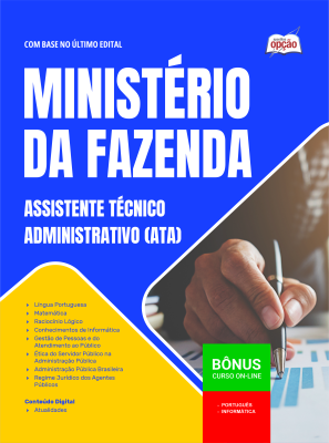 Apostila Ministério da Fazenda 2026 - Assistente Técnico Administrativo (ATA)