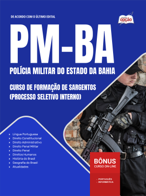 Apostila PM-BA 2026 - Curso de Formação de Sargentos (Processo Seletivo Interno)