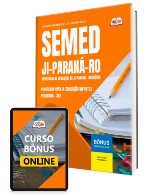 Apostila Prefeitura de Ji-Paraná - RO 2026 - Professor Nível II (Educação Infantil) - Pedagogia - 30h