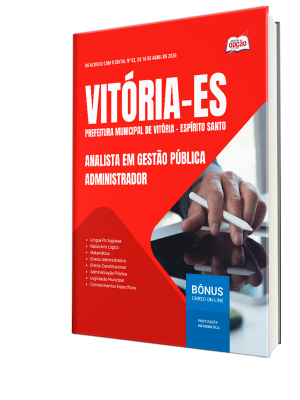 Apostila Prefeitura de Vitória - ES 2026 - Analista em Gestão Pública - Administrador