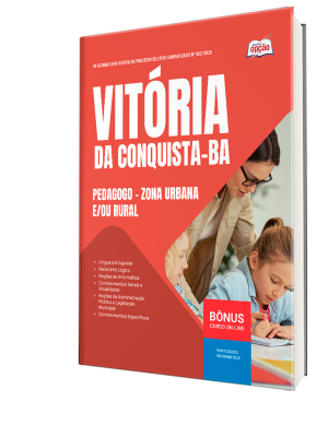 Apostila Prefeitura de Vitória da Conquista - BA 2026 - Pedagogo - Zona Urbana e/ou Rural
