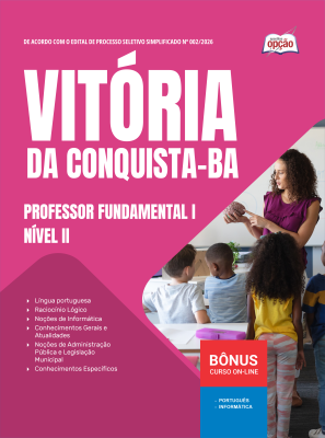 Apostila Prefeitura de Vitória da Conquista - BA 2026 - Professor Fundamental I - Nível II