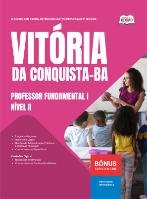 Apostila Prefeitura de Vitória da Conquista - BA 2026 - Professor Fundamental I - Nível II
