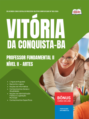 Apostila Prefeitura de Vitória da Conquista - BA 2026 - Professor Fundamental II Nível II - Artes