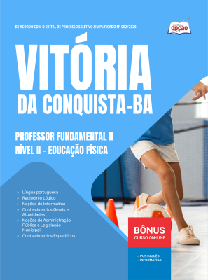 Apostila Prefeitura de Vitória da Conquista - BA 2026 - Professor Fundamental II Nível II - Educação Física