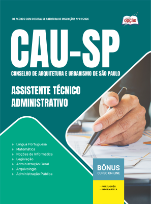 Apostila CAU-SP 2026 - Assistente Técnico - Administrativo