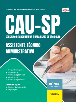 Apostila CAU-SP 2026 - Assistente Técnico - Administrativo