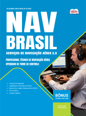 Apostila NAV Brasil 2026 em PDF - Profissional Técnico de Navegação Aérea - Operador de Torre de Controle