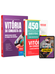Combo Prefeitura de Vitória da Conquista - BA 2026 - Monitor Escolar (Suporte às Crianças com Deficiência)