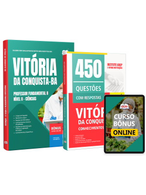 Combo Prefeitura de Vitória da Conquista - BA 2026 - Professor Fundamental II Nível II - Ciências