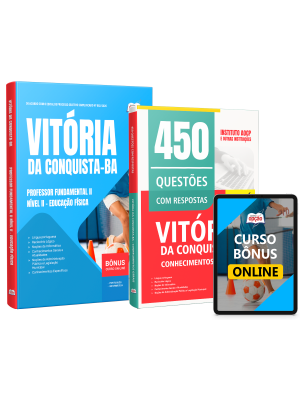 Combo Prefeitura de Vitória da Conquista - BA 2026 - Professor Fundamental II Nível II - Educação Física