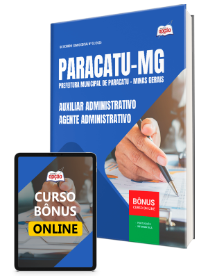 Apostila Prefeitura de Paracatu - MG 2026 - Auxiliar Administrativo