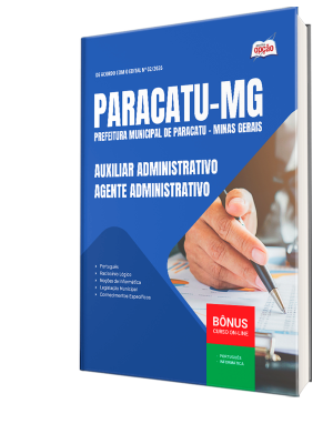 Apostila Prefeitura de Paracatu - MG 2026 - Auxiliar Administrativo