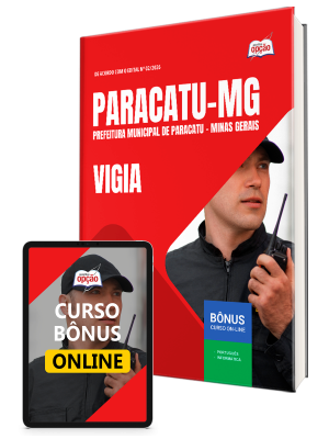 Apostila Prefeitura de Paracatu - MG 2026 - Vigia