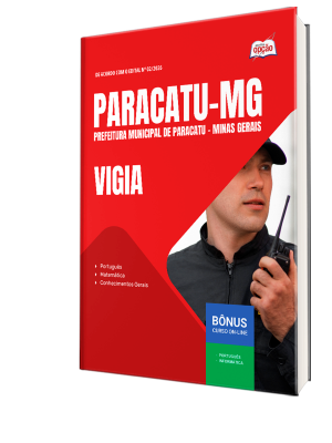 Apostila Prefeitura de Paracatu - MG 2026 - Vigia